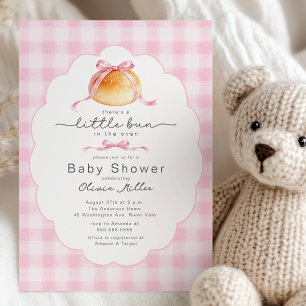 Liten bulle i ugnen Baby Shower Inbjudan
