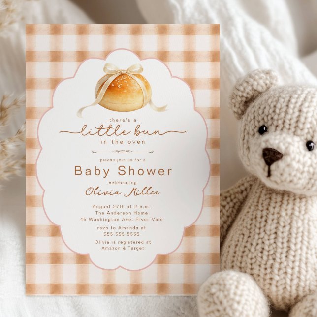 Liten bulle i ugnen - Baby Shower-inbjudan Inbjudningar (Skapare uppladdad)