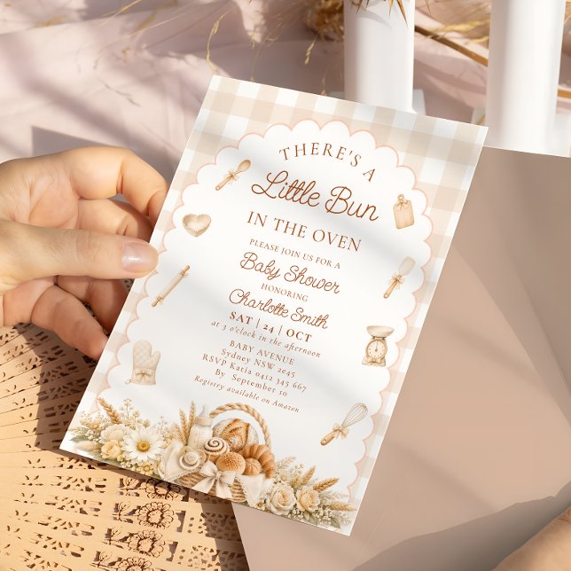Liten bulle i ugnen - baby shower  inbjudningar (Skapare uppladdad)