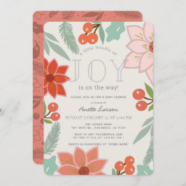 Liten bunt av Joy Festive Blommigt Baby Shower Inbjudningar