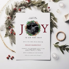 Liten bunt av JOY Ultrasound Julafton Baby Shower Inbjudningar