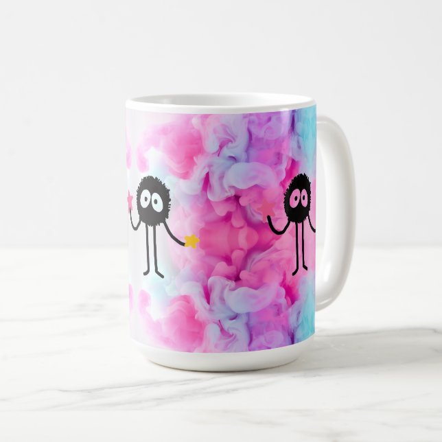 Liten busig varelse Whimsical Kaffemugg (Framsida höger)