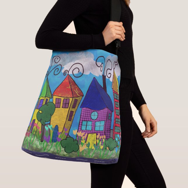 Liten bytotebag för över bröstet axelväska (Närbild)