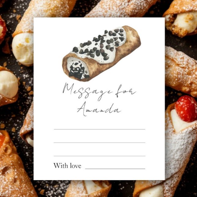 Liten Cannoli Födelsedag Tidskapsel meddelande (Skapare uppladdad)