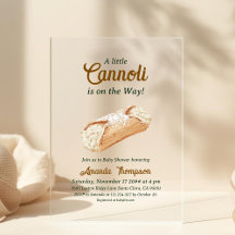 Liten Cannoli Neutral Beige Italiensk Baby Shower