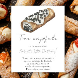 Liten Cannoli-tidskapsel 1-årsdag Poster