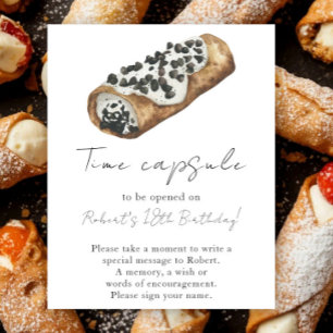 Liten Cannoli-tidskapsel 1-årsdag Poster