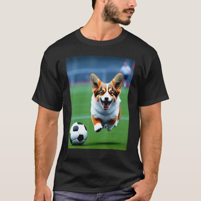 Liten Corgi T Shirt (Framsida)