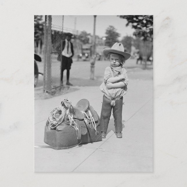 Liten Cowboy, 1923 Vykort (Framsida)