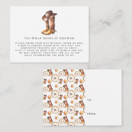Liten Cowboy | Displaykorthållare för baby shower- Tilläggskort