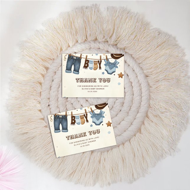 Liten cowboy  tack kort (Skapare uppladdad)