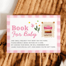 Liten Cowgirl Rosa Bebis Baby Shower Bok för Bebis