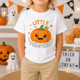 Liten Cute Halloweenkål för Barn T Shirt