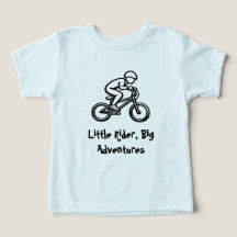 Liten cyklist, stora äventyr Barncykel T-shirt