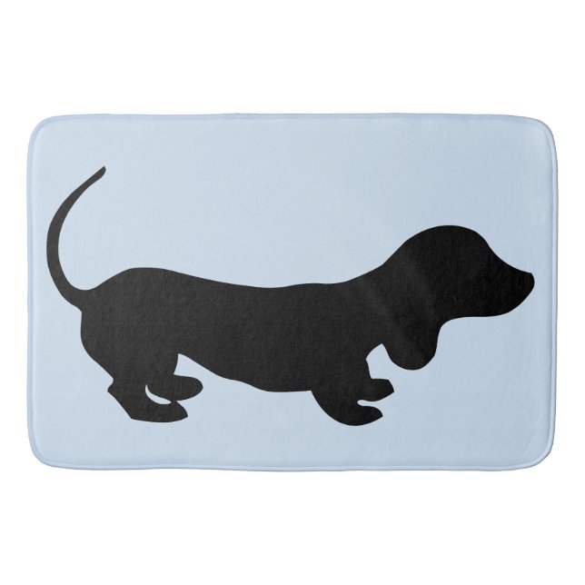 Liten Dachshund Design Bath Mat Badrumsmatta (Framsidan)
