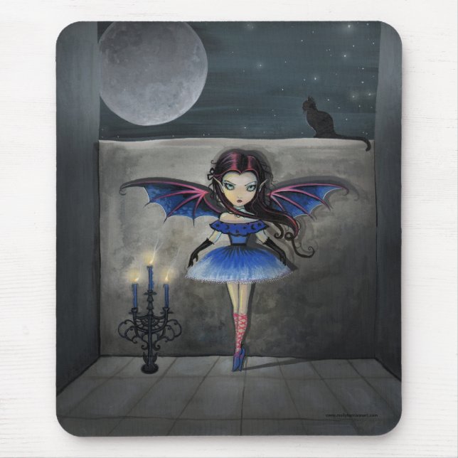 Liten dansare gotisk vampyrfe-musmatta musmatta (Framsidan)