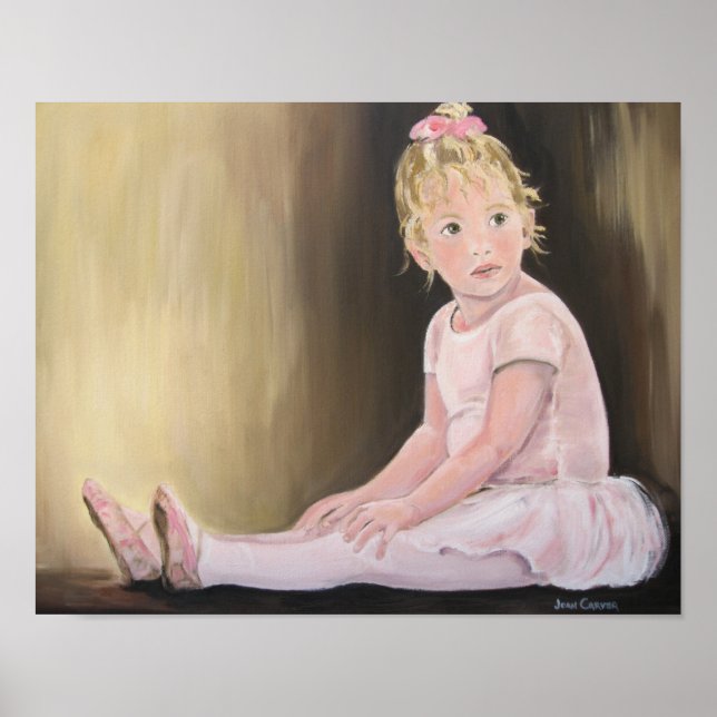 Liten dansare - Skriv ut på arbetsytan Poster (Framsidan)