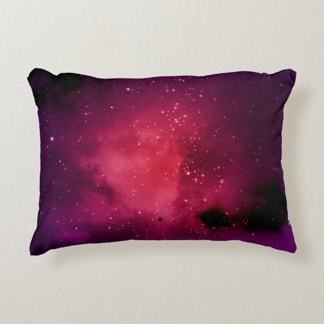 Liten del av en oändlig stjärna fält av rymden und prydnadskudde (Framsidan)