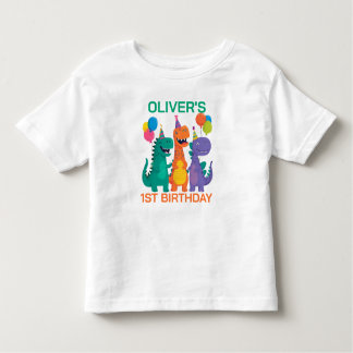 Liten Dino 1-års födelsedags-t-shirt T Shirt