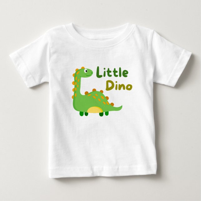Liten Dino småbarns-t-shirt T Shirt (Framsida)