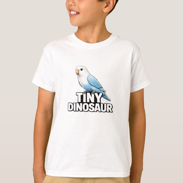 Liten dinosaur älsklingsfågel t shirt (Framsida)