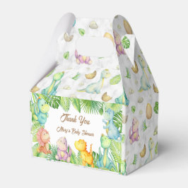 Liten dinosaur baby shower presentaskar