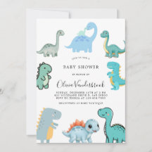 Liten dinosaur Söt babyfirande