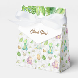 Liten dinosaurie baby shower presentaskar