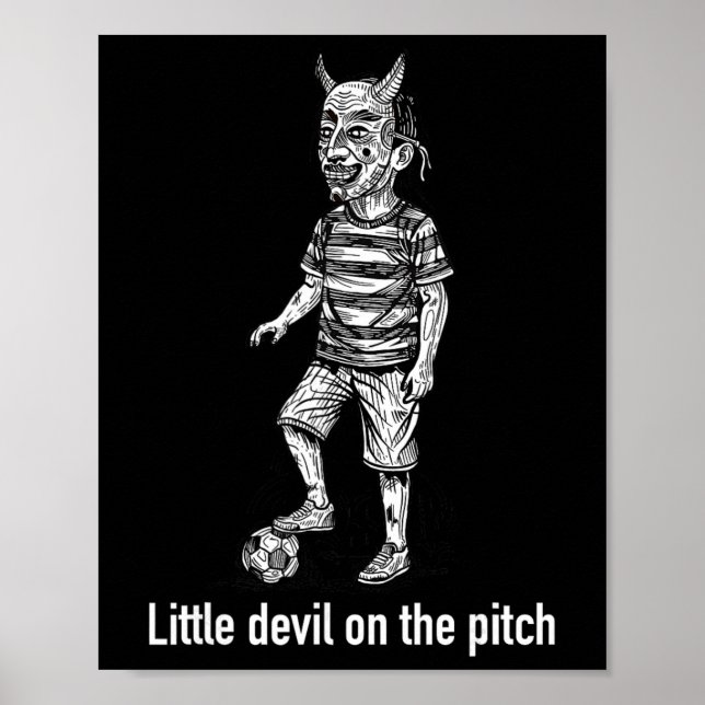 Liten Djävul På Planen Fotboll  Poster (Framsidan)