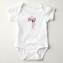 Liten docka T-Shirt Baby Body