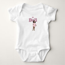 Liten docka T-Shirt Baby Bodysuit