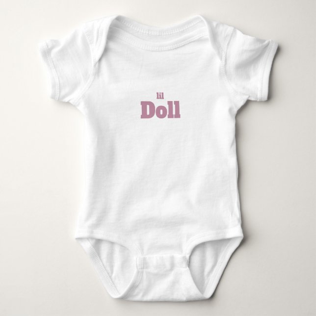 Liten docka T-shirt babykläder (Framsida)