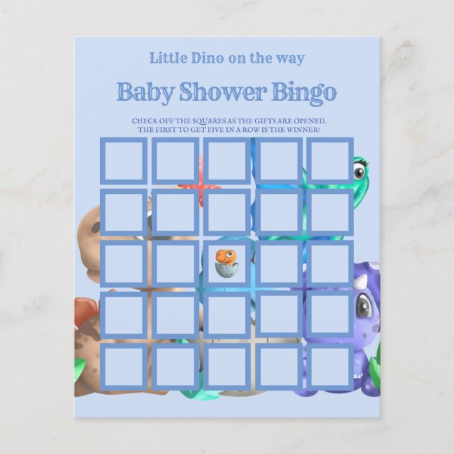 Liten doft på hur Greener Baby Shower Bingo Flygblad (Framsidan)
