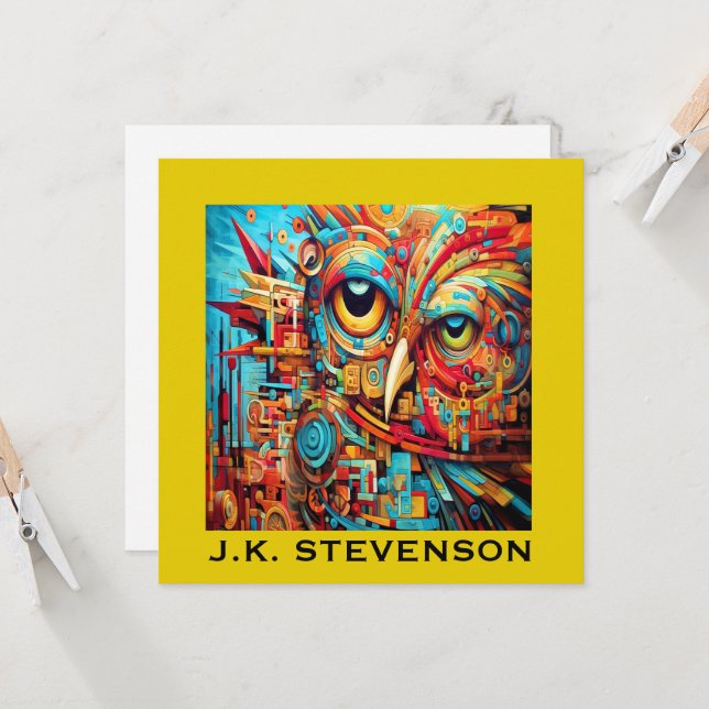 Liten dörrsignatur, mall, inbjudan (Fram/Back In Situ)