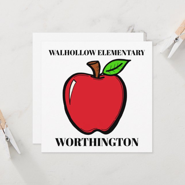 Liten dörrsignatur, mall, inbjudan (Fram/Back In Situ)