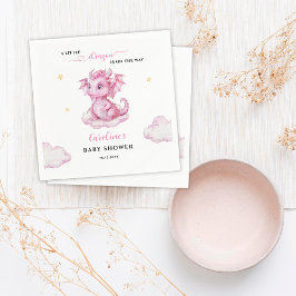 Liten Drak är på väg Baby Shower Pappersservett