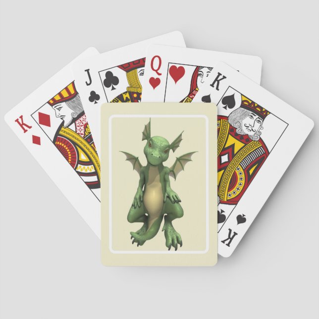 Liten drake casinokort (Baksidan)