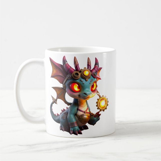 Liten Drake, Massor av Energi – Ember Clockling Kaffemugg (Vänster)