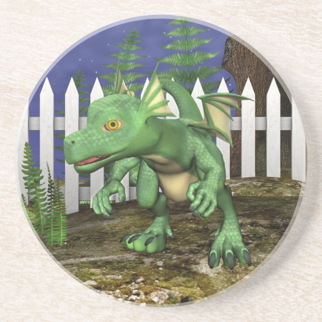 Liten drake underlägg sandsten (Framsidan)