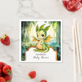 Liten draken babystövel pappersservett