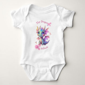 Liten Drakon, Stor Attityd – Söt Kawaii Drakon T Shirt