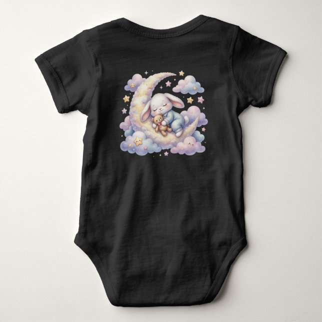 Liten drömmare kanin t shirt (Baksida)