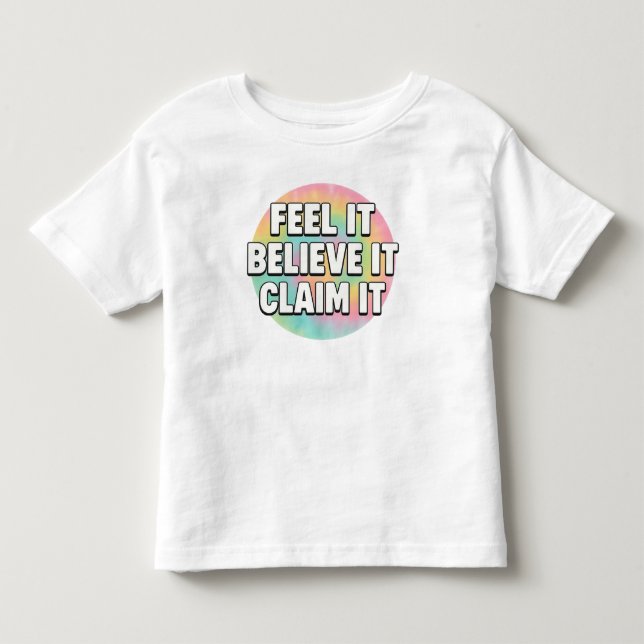 Liten drömmare – Känn det, Tro på det, Gör det til T Shirt (Framsida)