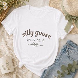 Liten dumma gås Mamma Sage Grön Första födelsedag T Shirt