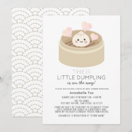 Liten Dumpling Drive by Baby Shower Inbjudningar