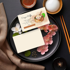 Liten Dumpling Kwai Baby Shower Blöja Lotteri Tilläggskort