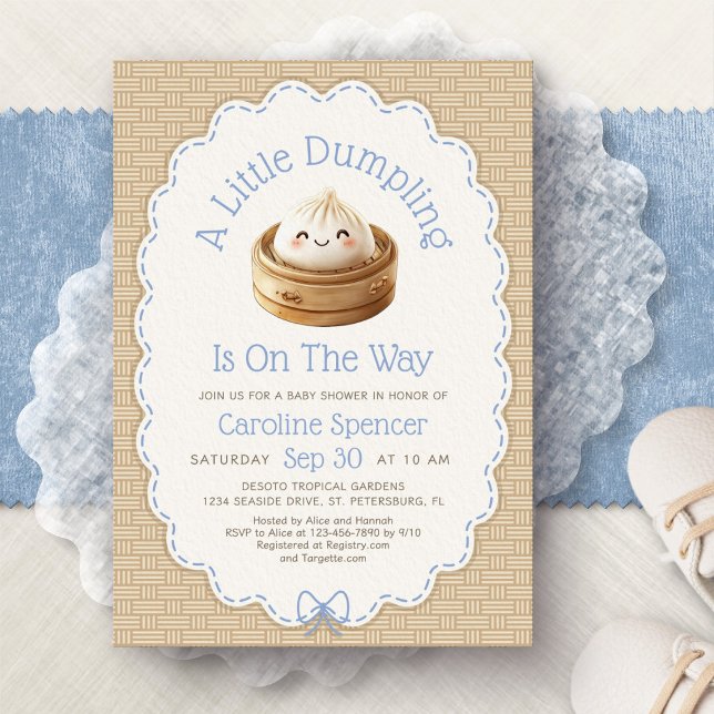 Liten Dumplings Baby Shower Inbjudningar (Skapare uppladdad)