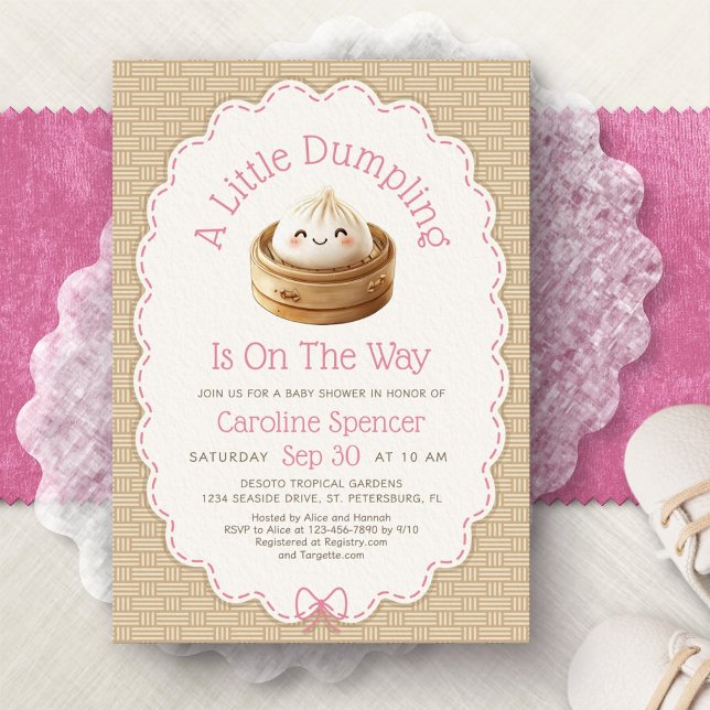 Liten Dumplings Baby Shower Inbjudningar (Skapare uppladdad)
