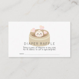 Liten dupling Babyskor Diaper Raffle Biljett Tilläggskort