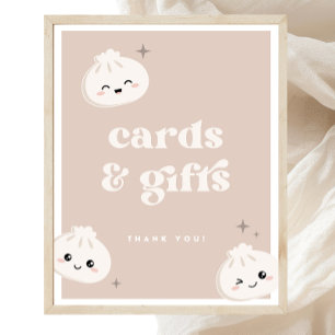 Liten dupling Bao Dim Sum Cards & Gifts Sign Poster